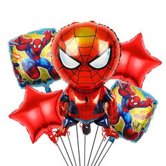 Folijas balonu komplekts Spiderman AYD230510-14, 5 gab. cena un informācija | Baloni | 220.lv