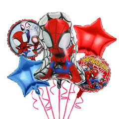 Folijas balonu komplekts Spiderman AYD230510-11, 5 gab. cena un informācija | Baloni | 220.lv