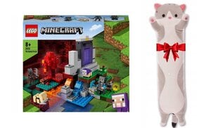 21172 Lego Minecraft un plīša spilvena kaķis, 316 gab. cena un informācija | Konstruktori | 220.lv