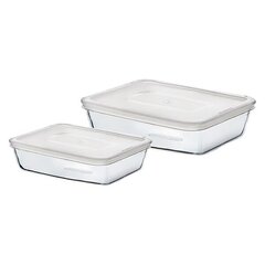 Pyrex trauku komplekts, 2 gab. cena un informācija | Trauki pārtikas uzglabāšanai | 220.lv