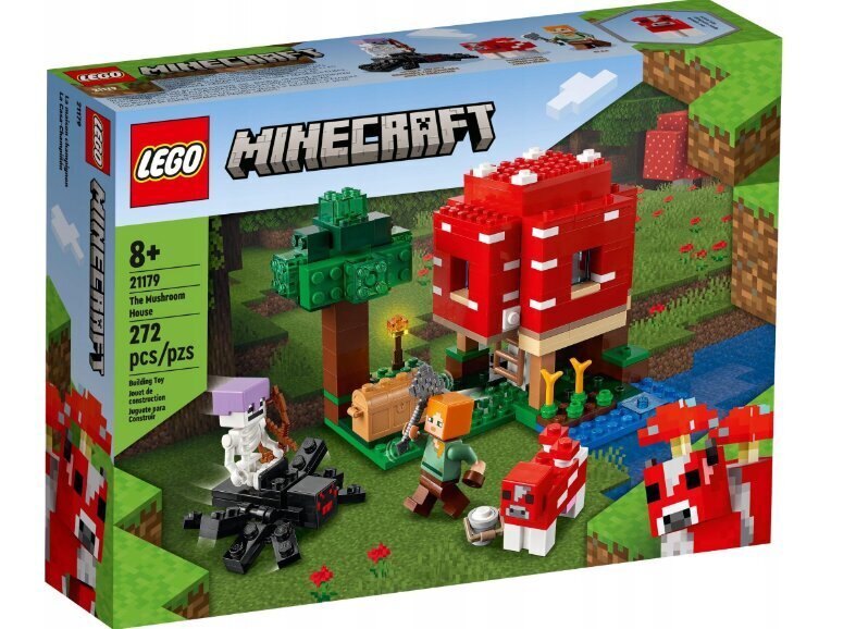 21179 Lego Minecraft un plīša spilvena kaķis, 272 gab. цена и информация | Konstruktori | 220.lv