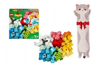 10909 Lego Duplo un plīša spilvena kaķis, 80 gab. cena un informācija | Konstruktori | 220.lv