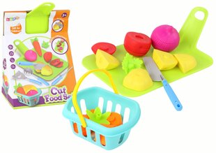 Dārzeņu griešanas komplekts ar galdu Lean Toys cena un informācija | Rotaļlietas meitenēm | 220.lv