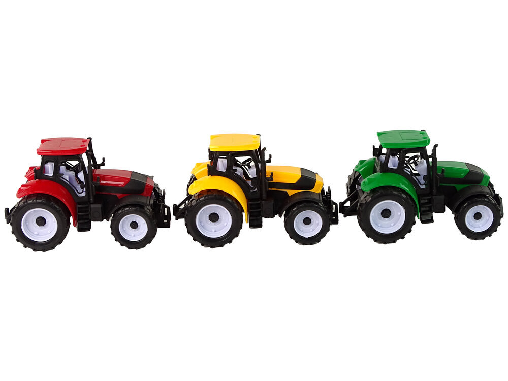 Rotaļlietu traktora komplekts Lean Toys, 3 gab. cena un informācija | Rotaļlietas zēniem | 220.lv