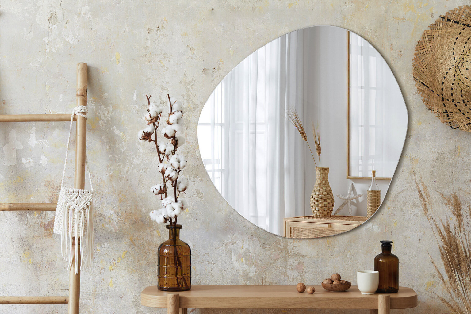 Spogulis Tulup, 48x48 cm cena un informācija | Spoguļi | 220.lv