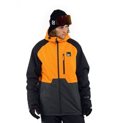 Slēpošanas virsjaka vīriešiem Horsefeathers Crown OM306F, oranža/melna cena un informācija | Vīriešu slēpošanas apģērbs | 220.lv