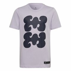 T-krekls meitenēm Adidas, violets цена и информация | Рубашки для девочек | 220.lv