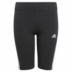спортивные колготки Adidas Essentials 3 Stripes Чёрный цена и информация | Шорты для девочек | 220.lv