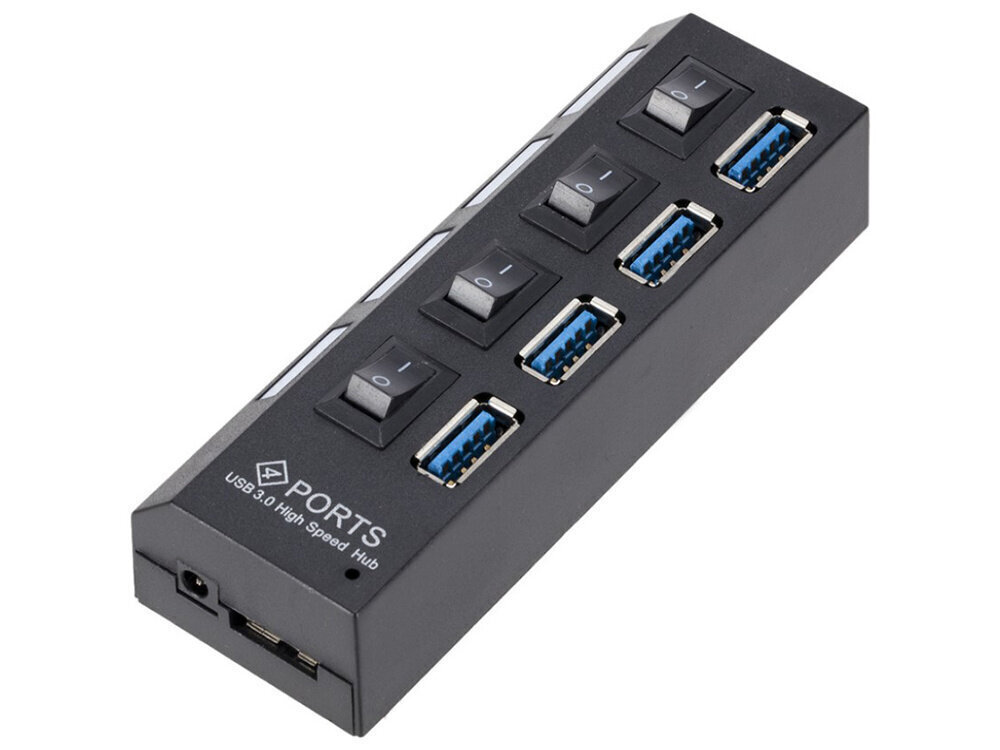 USB sadalītājs ar slēdžiem 4X USB 3.0 cena un informācija | Adapteri un USB centrmezgli | 220.lv