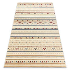 Vilnas paklājs KILIM 7948/52933 Rombi, etniskie bēšs / pelēks / klarete cena un informācija | Paklāji | 220.lv