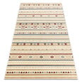 Vilnas paklājs KILIM 7948/52933 Rombi, etniskie bēšs / pelēks / klarete