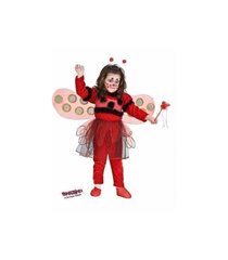 Karnevāla kostīms meitenēm Ladybird, sarkans cena un informācija | Karnevāla kostīmi, maskas un parūkas | 220.lv