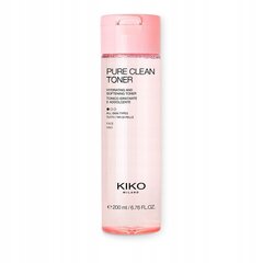 Mitrinošs toniks sejai Kiko Milano Pure Clean, 200ml цена и информация | Средства для очищения лица | 220.lv