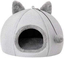 Лежак для кошки Doggy Kitty Head 45х45х33 см, серый цвет цена и информация | Лежаки, домики | 220.lv