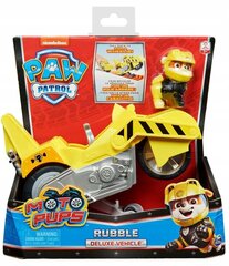 Motocikls Paw Patrol un figūriņa Rubble цена и информация | Конструкторы и кубики | 220.lv