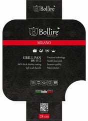 Bollire Grill panna MILANO Line, 28 cm цена и информация | Cковородки | 220.lv