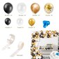 Balons Garlands 120 baloni - melnais zelts cena un informācija | Baloni | 220.lv
