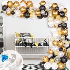 Balons Garlands 120 baloni - melnais zelts цена и информация | Шарики | 220.lv