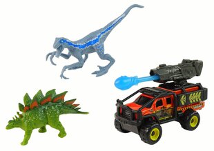 Dinozauru figūriņas un automašīnas komplekts Lean Toys cena un informācija | Rotaļlietas zēniem | 220.lv