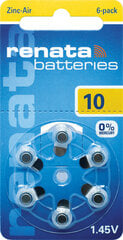 Baterijas RENATA ZA10 PR70 60 gab. cena un informācija | Baterijas | 220.lv
