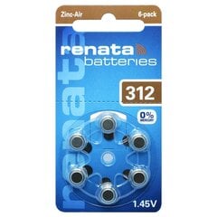Baterijas RENATA ZA312 60 gab. cena un informācija | Baterijas | 220.lv