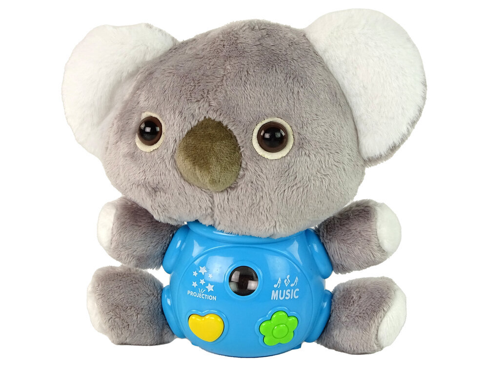 Interaktīvā plīša rotaļlieta Koala Lean Toys, pelēka cena un informācija | Mīkstās (plīša) rotaļlietas | 220.lv