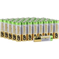 Baterijas GP Super alkaline LR6 AA 1.5V 40 gab. cena un informācija | Baterijas | 220.lv