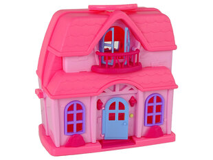 Leļļu villas komplekts Lean Toys, rozā cena un informācija | Rotaļlietas meitenēm | 220.lv