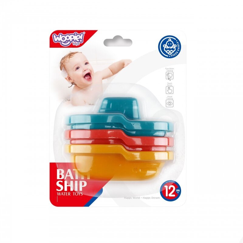 Rotaļlieta peldēšanai - laivas Woopie, 3 gab. cena un informācija | Rotaļlietas zīdaiņiem | 220.lv