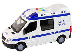 Interaktīvā policijas automašīna Lean Toys, balta cena un informācija | Rotaļlietas zēniem | 220.lv