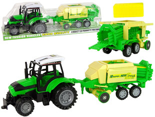 Traktors ar preses berzes piedziņu, zaļš cena un informācija | Rotaļlietas zēniem | 220.lv