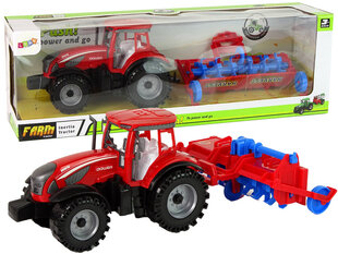 Traktors ar berzes piedziņu, sarkans cena un informācija | Rotaļlietas zēniem | 220.lv