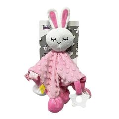 Плюшевый коврик 25 см, розовый кролик цена и информация | Игрушки для малышей | 220.lv