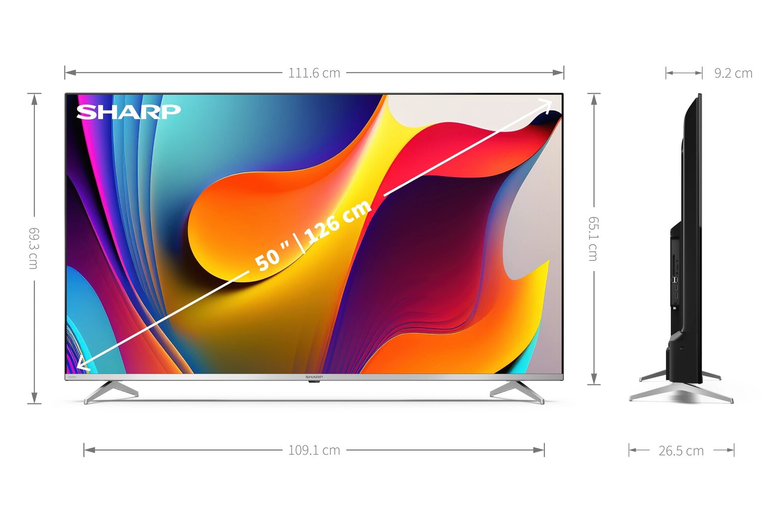 Sharp 50FP1EA cena un informācija | Televizori | 220.lv