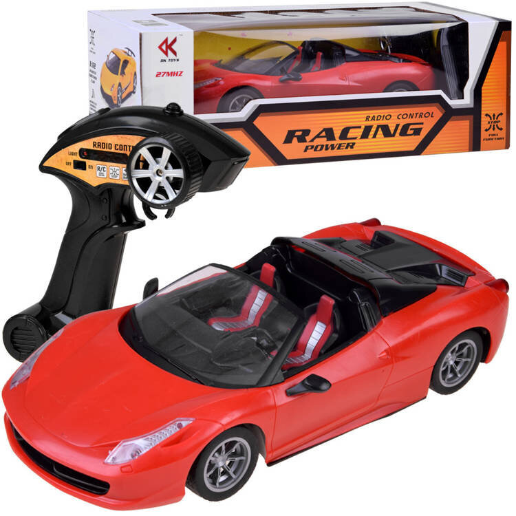 Tālvadības sporta automašīna RacingPower, sarkana cena un informācija | Rotaļlietas zēniem | 220.lv