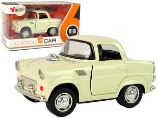Klasisks metāla auto, gaiši dzeltens cena un informācija | Rotaļlietas zēniem | 220.lv