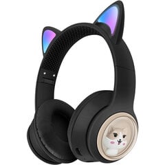 Bluetooth CAT Earphone Наушники с ушками котика LED цена и информация | Наушники с микрофоном Asus H1 Wireless Чёрный | 220.lv