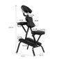 Masāžas krēsls ar regulējamu augstumu un galvas balstu, 48x75x120 cm cena un informācija | Mēbeles skaistumkopšanas saloniem | 220.lv