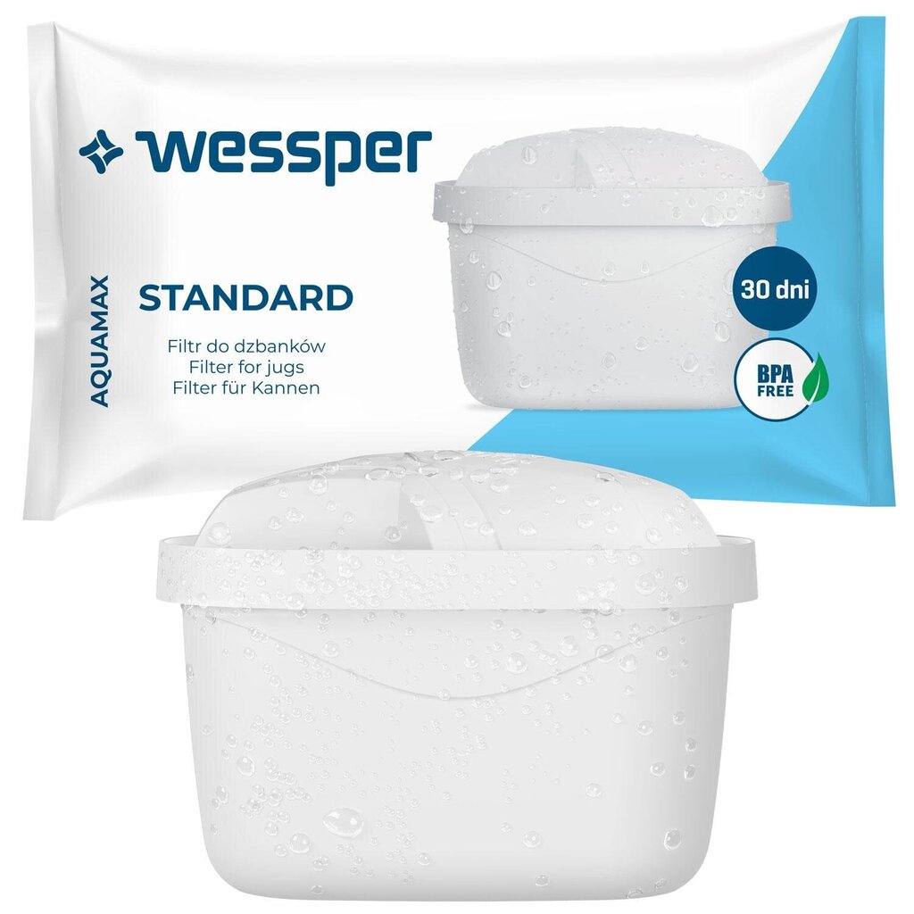 Wessper Aquamax Standard Krūzes filtrs 1 gab cena un informācija | Ūdens filtri | 220.lv