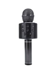 Bluetooth караоке-микрофон с LED-подсветкой Manta, черный цена и информация | Развивающие игрушки | 220.lv