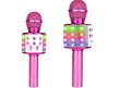Bluetooth mikrofons ar LED apgaismojumu, rozā цена и информация | Attīstošās rotaļlietas | 220.lv