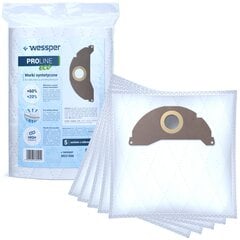 Мешки для пылесоса Wessper Proline eco, 5 шт. цена и информация | Аксессуары для пылесосов | 220.lv