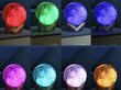 3D nakts lampa mēness formas gaismeklis, 15 cm cena un informācija | Galda lampas | 220.lv