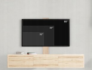 Кронштейн для ТВ, 32"-80", 55 кг цена и информация | Кронштейны и крепления для телевизоров | 220.lv