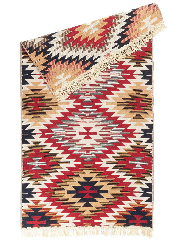 Kilim zelta aztekas smilškrāsas paklājs 60x120 cm cena un informācija | Paklāji | 220.lv