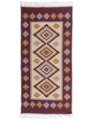 Paklāji Kilim Violeti rombi 80x150 cena un informācija | Paklāji | 220.lv