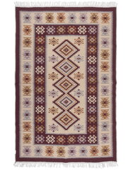 Kilim Purple Rhombs paklājs 120x180 цена и информация | Ковры | 220.lv