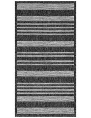 Plakani austs paklājs Clyde Stripes Grey 80x150 cena un informācija | Paklāji | 220.lv