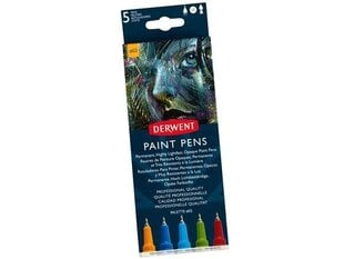 Marķieru komplekts Derwent Paint Pen No2, 5 gab цена и информация | Принадлежности для рисования, лепки | 220.lv