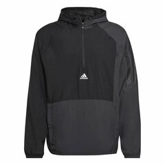 Толстовка с капюшоном мужская Adidas Essentials Mélange French Terry Чёрный цена и информация | Мужские толстовки | 220.lv